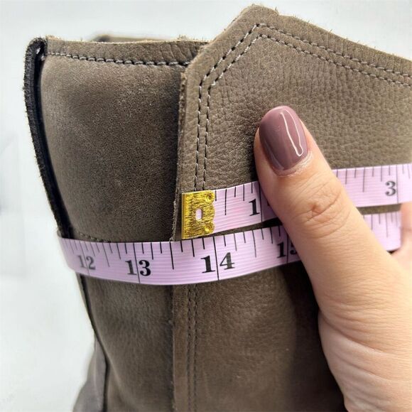 Timberland Whittemore Women's Brown Gray Leather Mid Calf Boots Size 6.5 - Picture 12 of 15